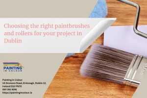 Choosing the right paintbrushes and rollers for your project in Dublin