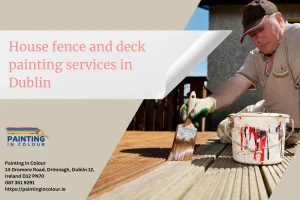 House fence and deck painting services in Dublin