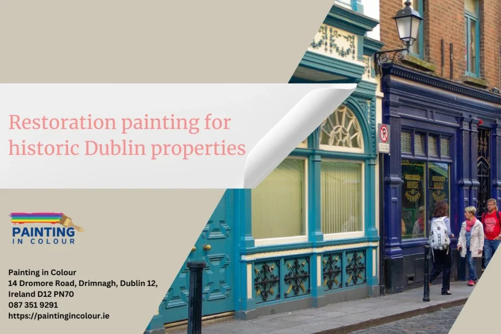 Restoration painting for historic Dublin propertie